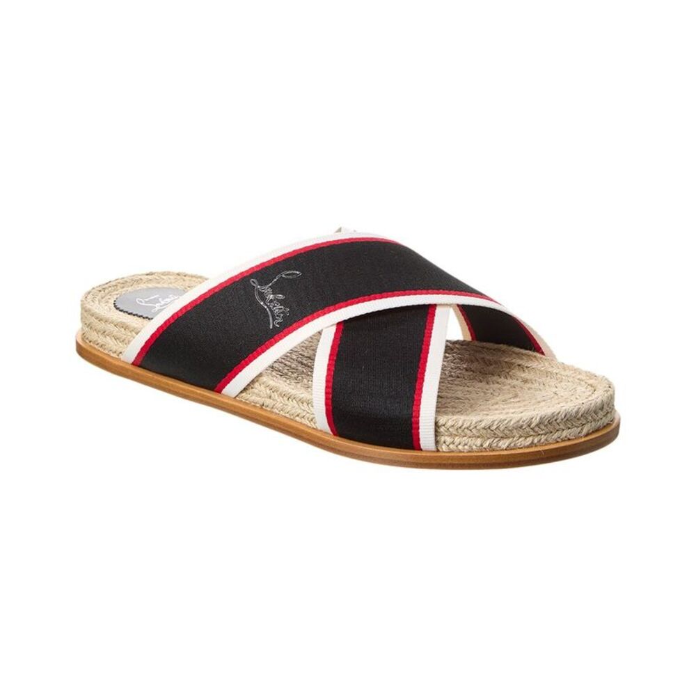 Christian Louboutin Hot Cross Grosgrain Sandal